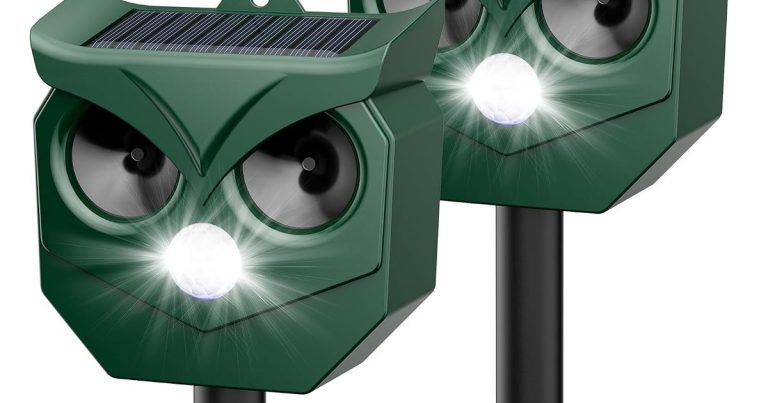 Best Solar Powered Ultrasonic Animal And Bird Repeller: Backyard Peace